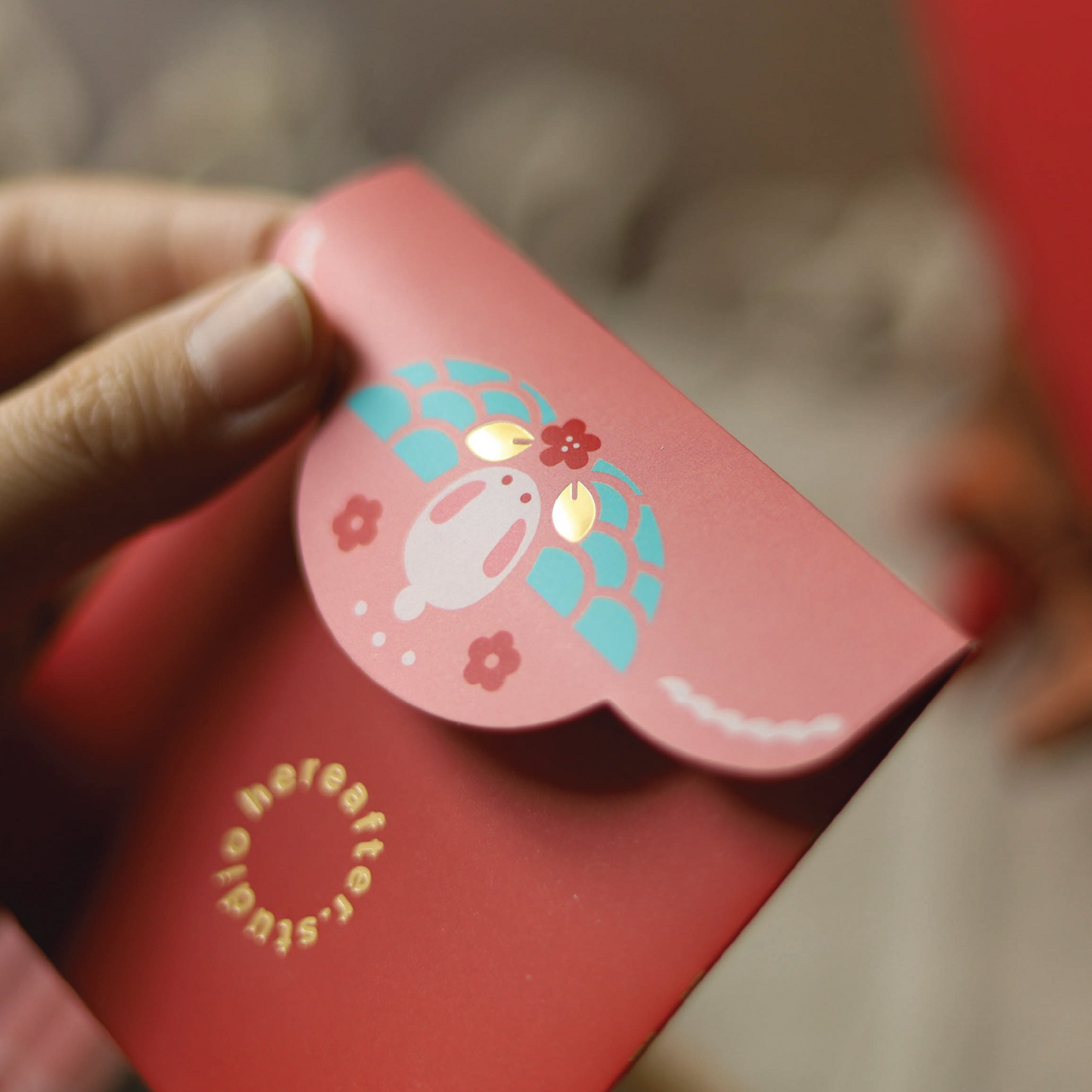 【利是封】🐇 兔年限定 ll 恭賀|磨砂金磁磚系列|短款