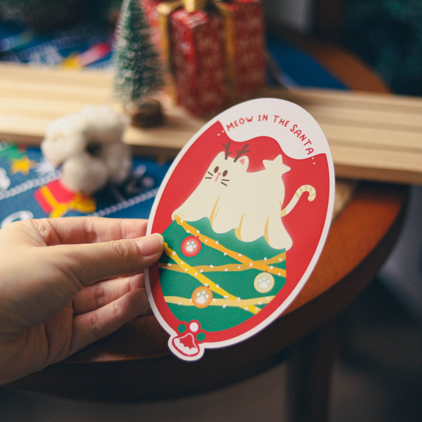 【聖誕卡】🎅🏻 Meow in the Santa ฅ՞•ﻌ•՞ฅ