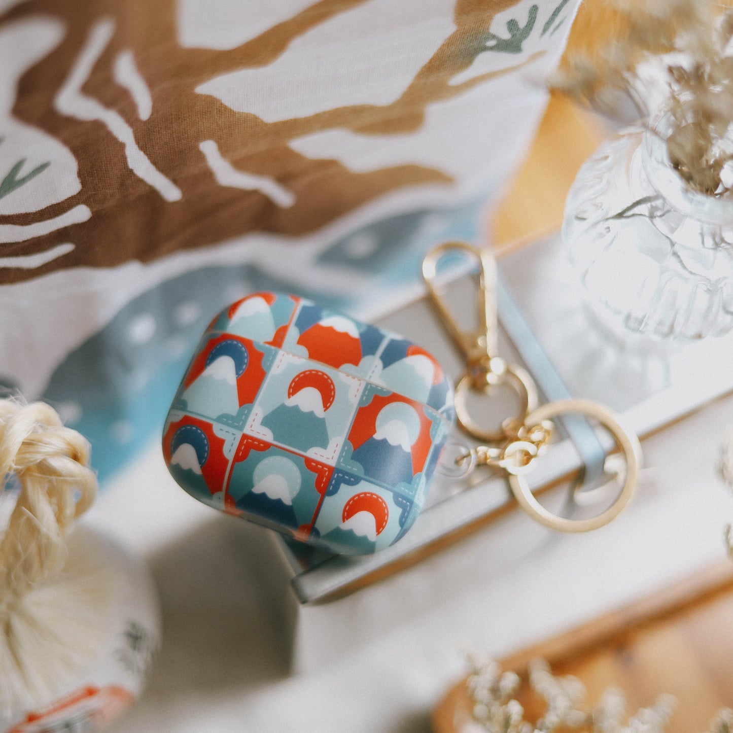 【AirPods Case】🪡 刺繡風 X 富士山 🗻 |BRIGHT