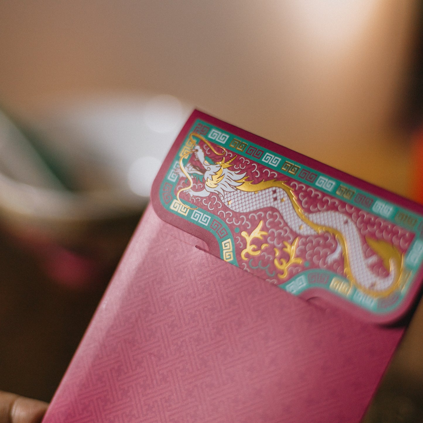 【利是封】🐉 萬壽龍疆 ll 福|磨砂金磁磚|長款