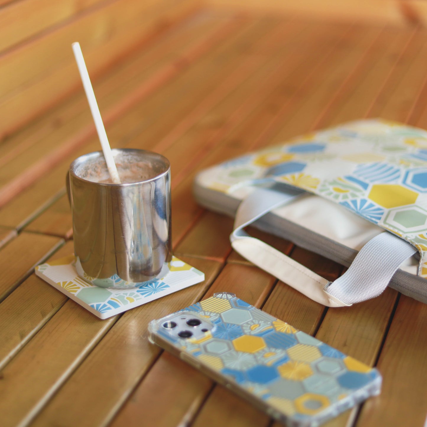 【電腦袋】獅子山 🌉|藍|六角磁磚系列