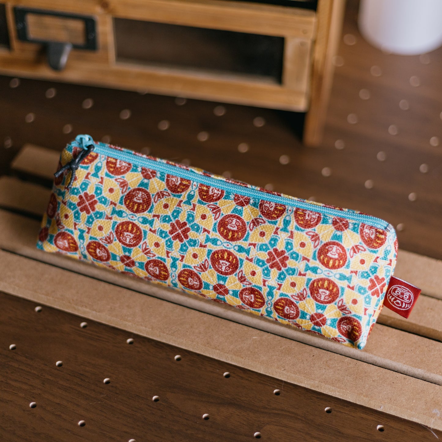 【三角拉鍊包】達摩富士山 |磁磚系列