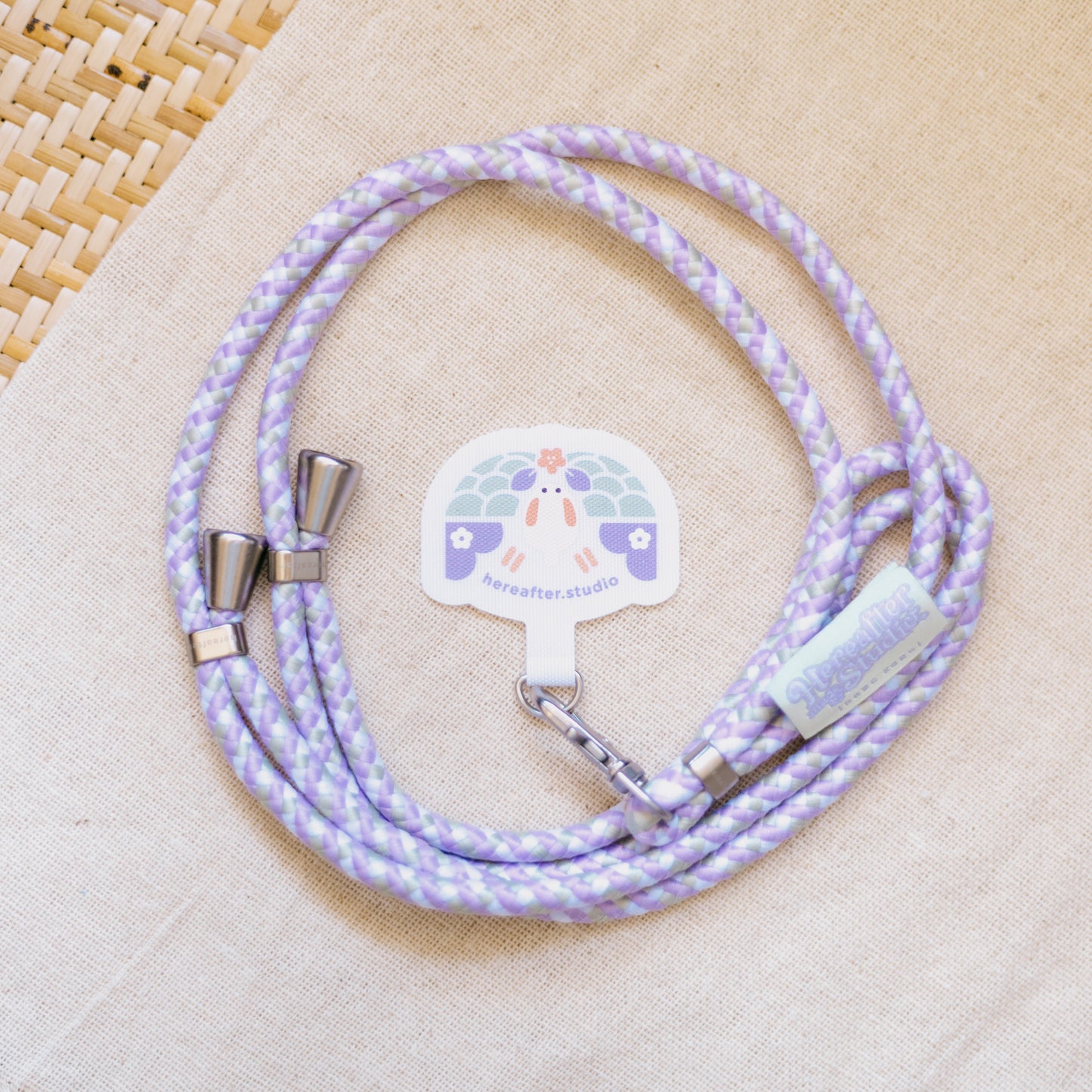 【手機殻】the Moonlight Rabbit 🐇 小月兔|紫色|凹凸磁磚系列