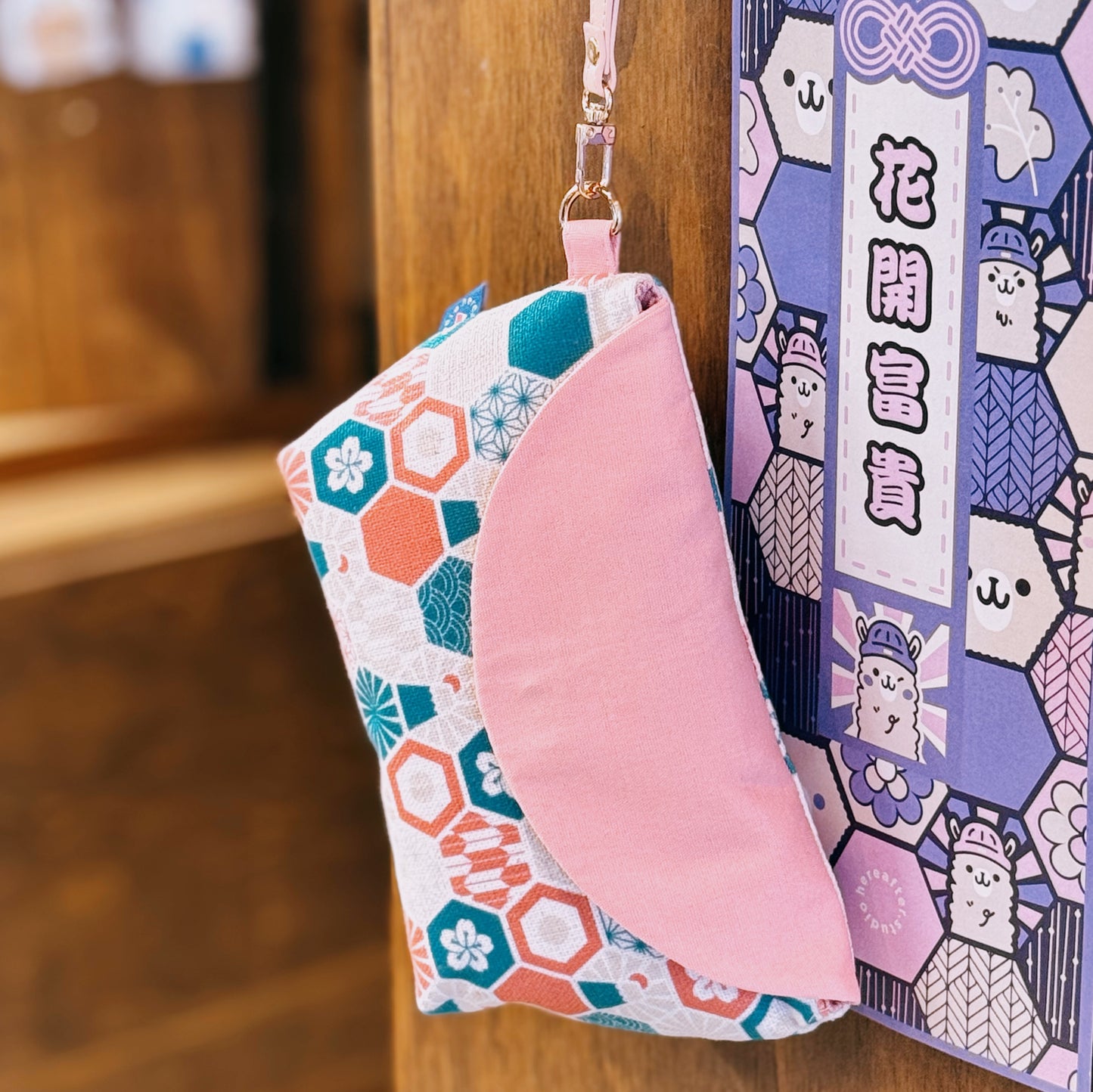【手抽袋】富士山 🗻｜粉｜六角磁磚系列
