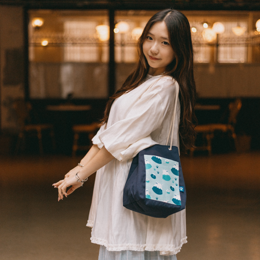 【漁夫袋】^•ᴥ•^ Meow in the Sheet | Fuji 🗻 ϟ 深藍