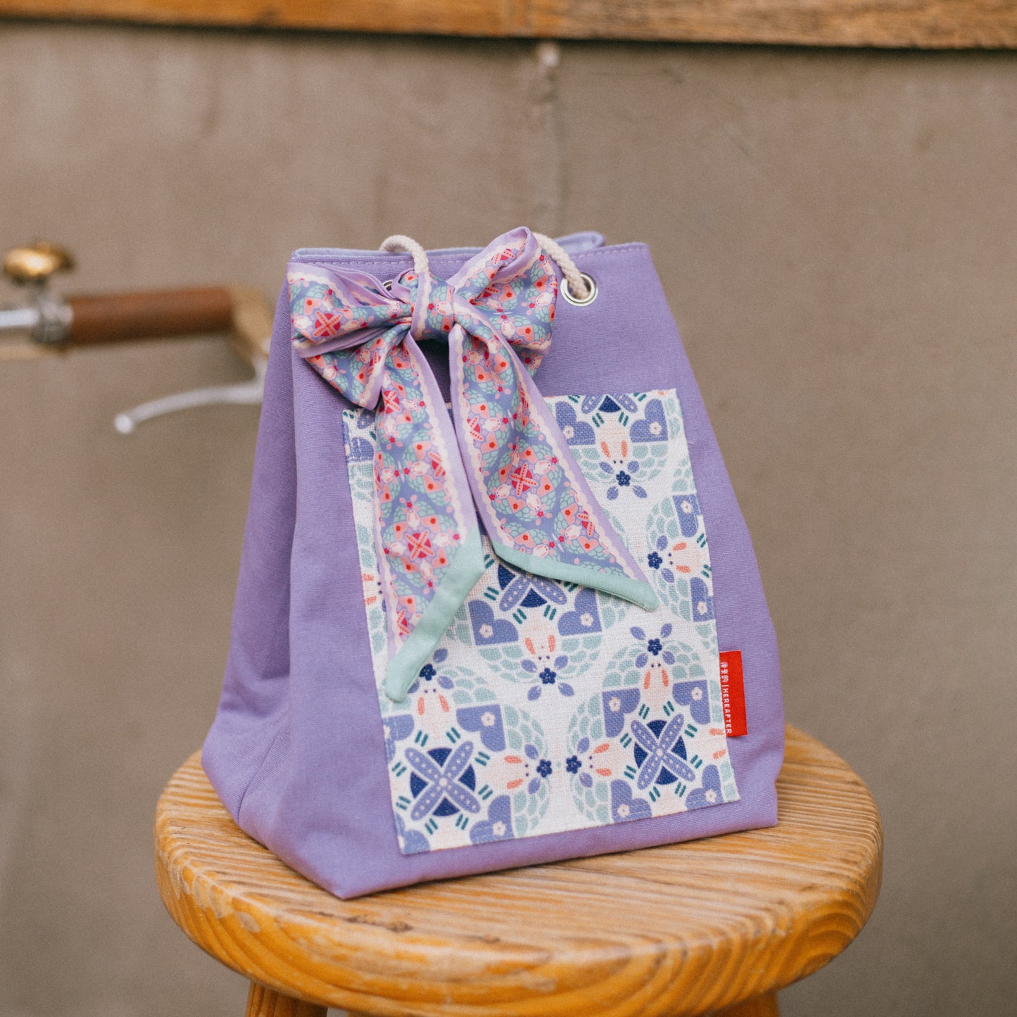 【漁夫袋】the Moonlight Rabbit 🐇 小月兔｜紫色｜磁磚系列 ϟ 紫色