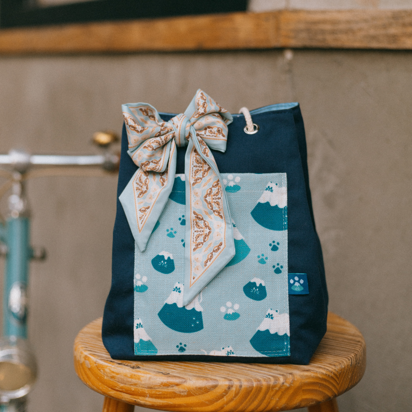 【漁夫袋】^•ᴥ•^ Meow in the Sheet | Fuji 🗻 ϟ 深藍