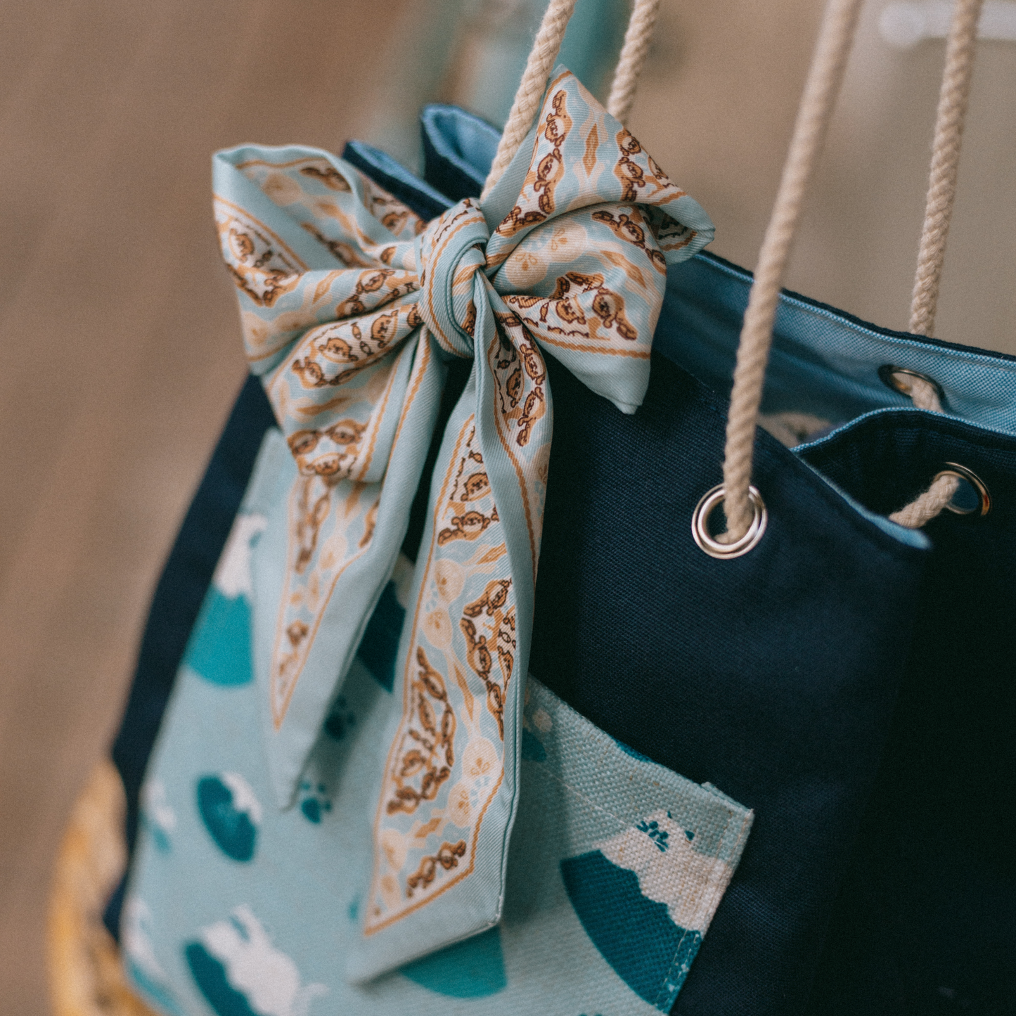 【漁夫袋】^•ᴥ•^ Meow in the Sheet | Fuji 🗻 ϟ 深藍