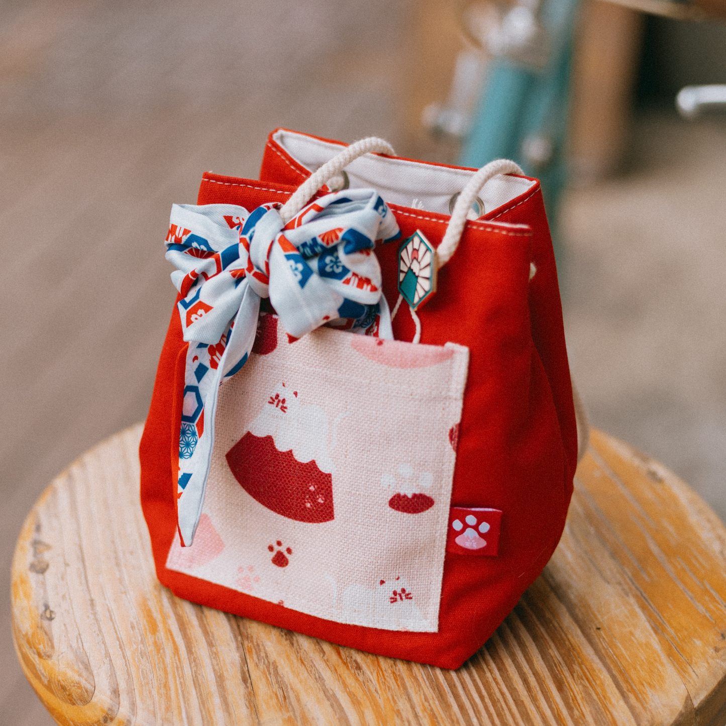 【漁夫袋】^•ᴥ•^ Meow in the Sheet | Fuji 🗻 ϟ 紅