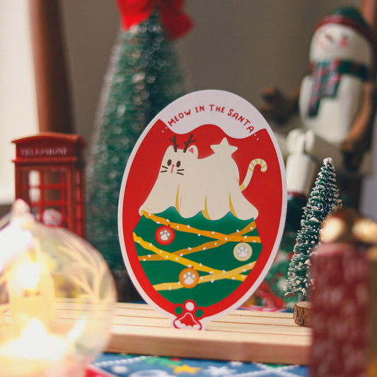【聖誕卡】🎅🏻 Meow in the Santa ฅ՞•ﻌ•՞ฅ