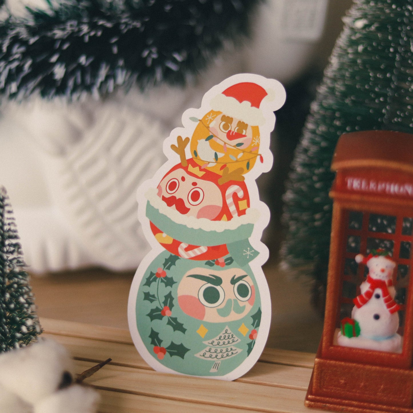 【聖誕卡】達摩聖誕樹🎄