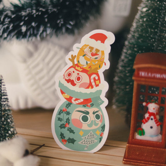 【聖誕卡】達摩聖誕樹🎄