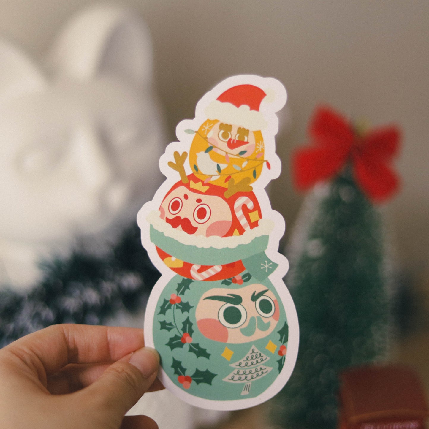 【聖誕卡】達摩聖誕樹🎄