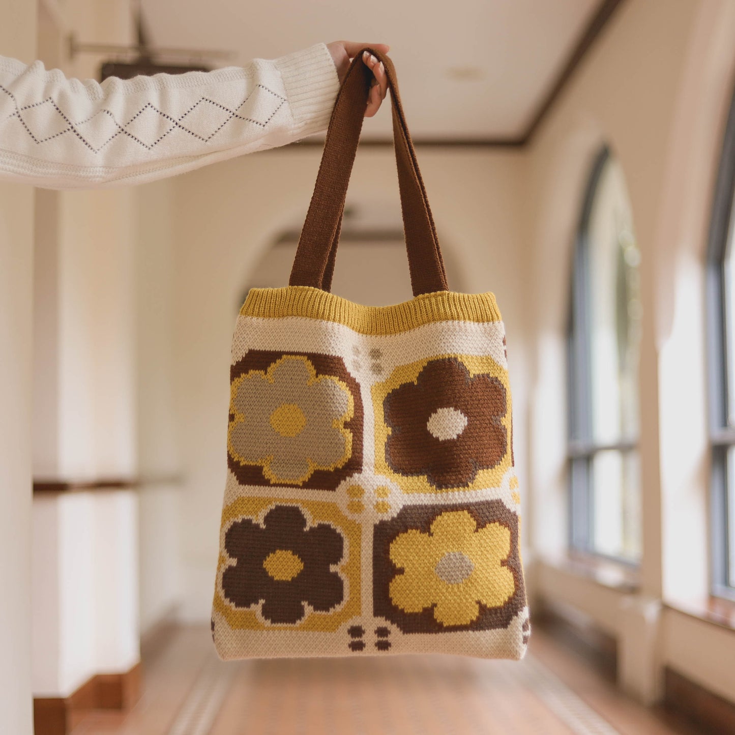【 毛冷 🧶 TOTEBAG 】花見 - 木春菊｜DAY