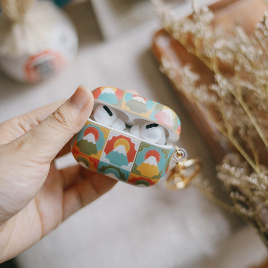 【AirPods Case】🪡 刺繡風 X 富士山 🗻 ｜PASTEL