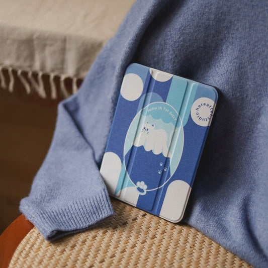 【 iPad Case 】^•ᴥ•^ Meow in the Sheet | Fuji 🗻