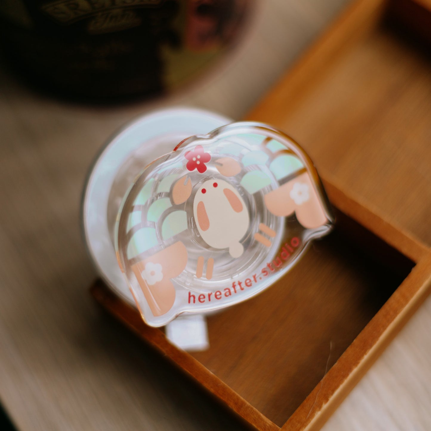 【磁吸手機座】the Jade Rabbit 🐇 小玉兔｜粉｜磁磚系列