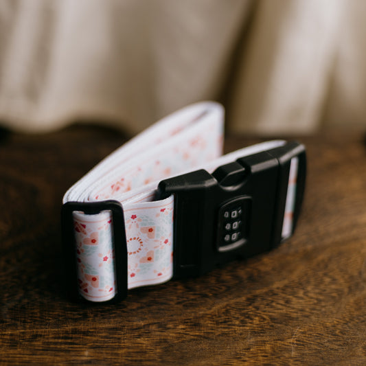 【行李帶】the Jade Rabbit 🐇 小玉兔｜粉｜磁磚系列