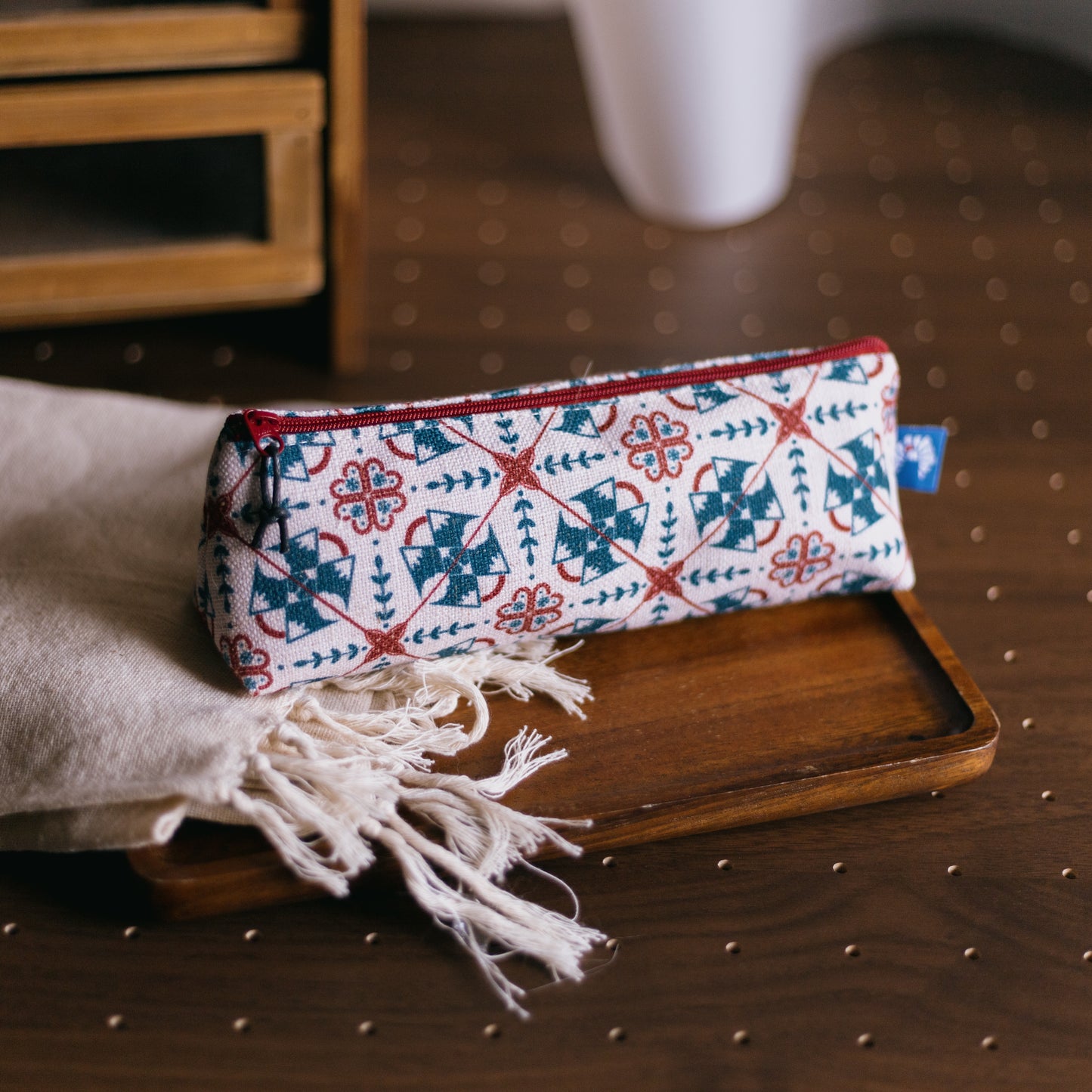 【三角拉鍊包】❅ 雪山｜磁磚系列