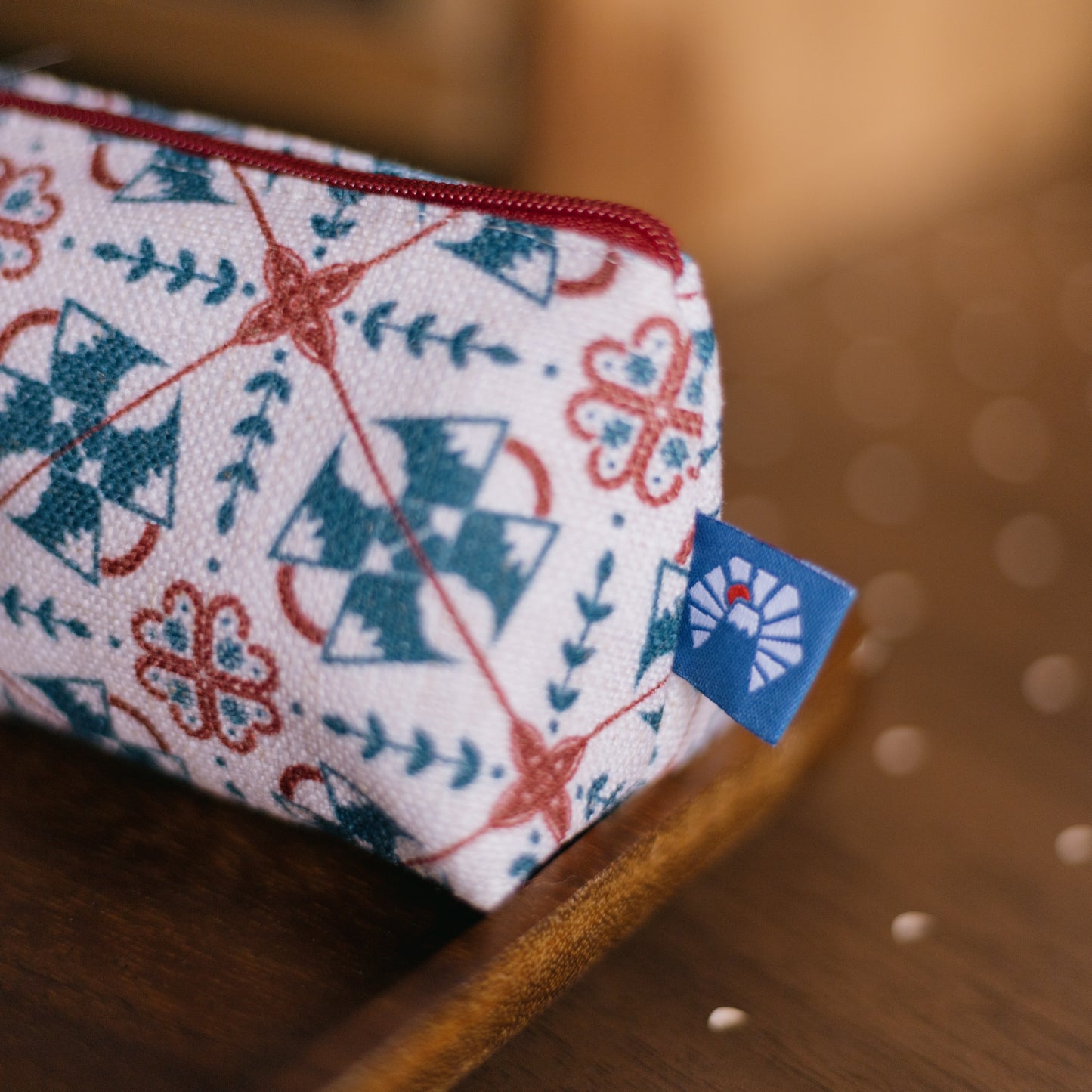 【三角拉鍊包】❅ 雪山｜磁磚系列