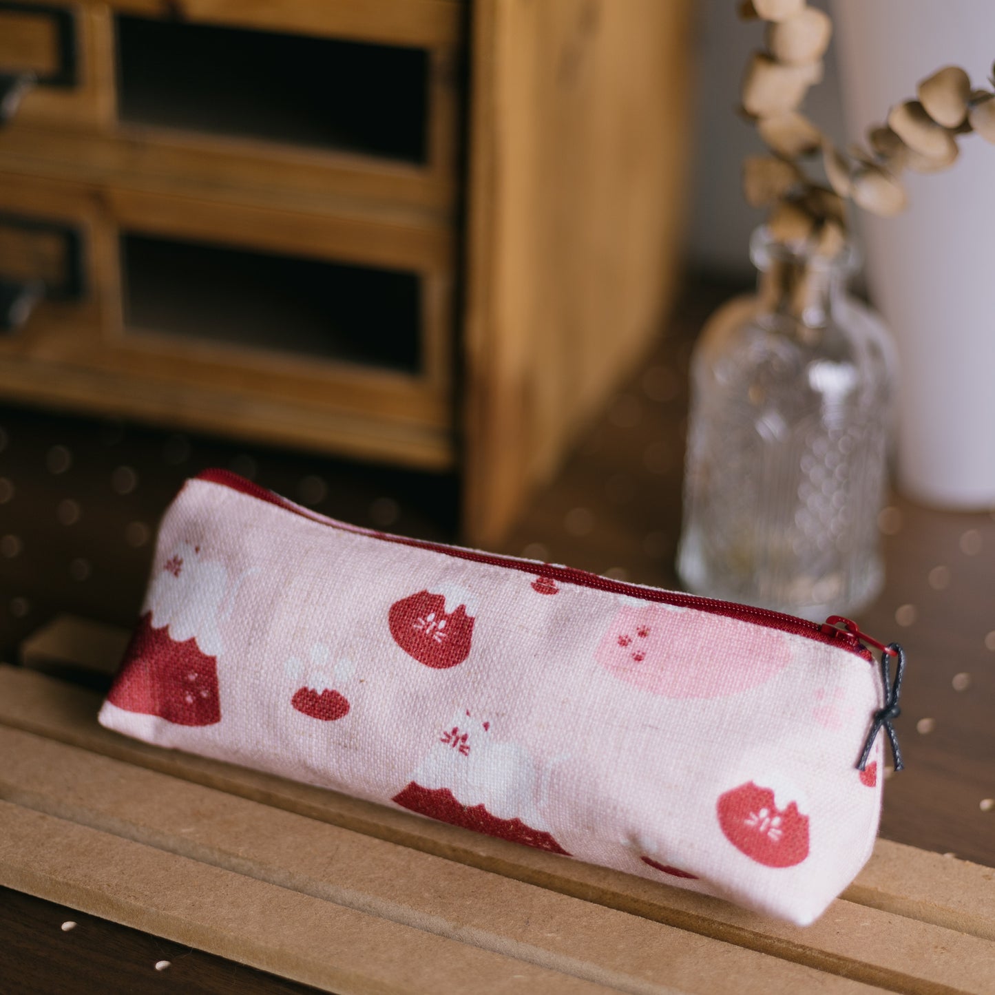 【三角拉鍊包】🌸 Sakura Meow in the Sheet | Fuji 🗻